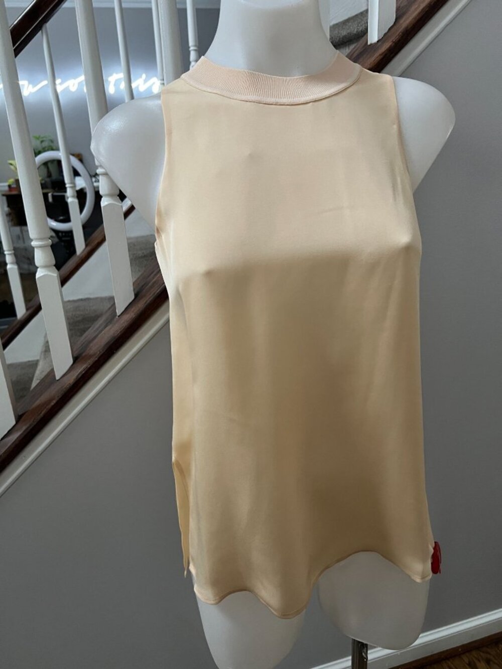 NWT Vince Womens Silk Sleeveless Blouse Tank Top Shell XS
